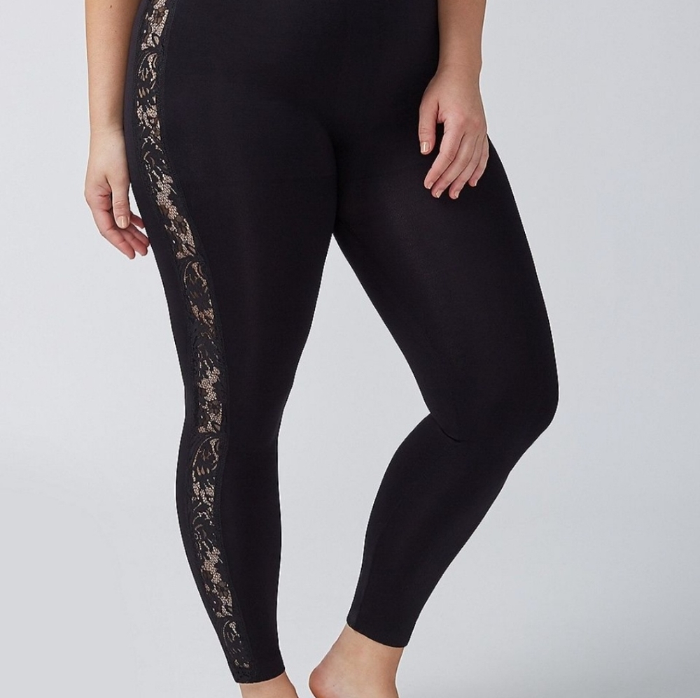 Lane bryant lace inset leggings♡